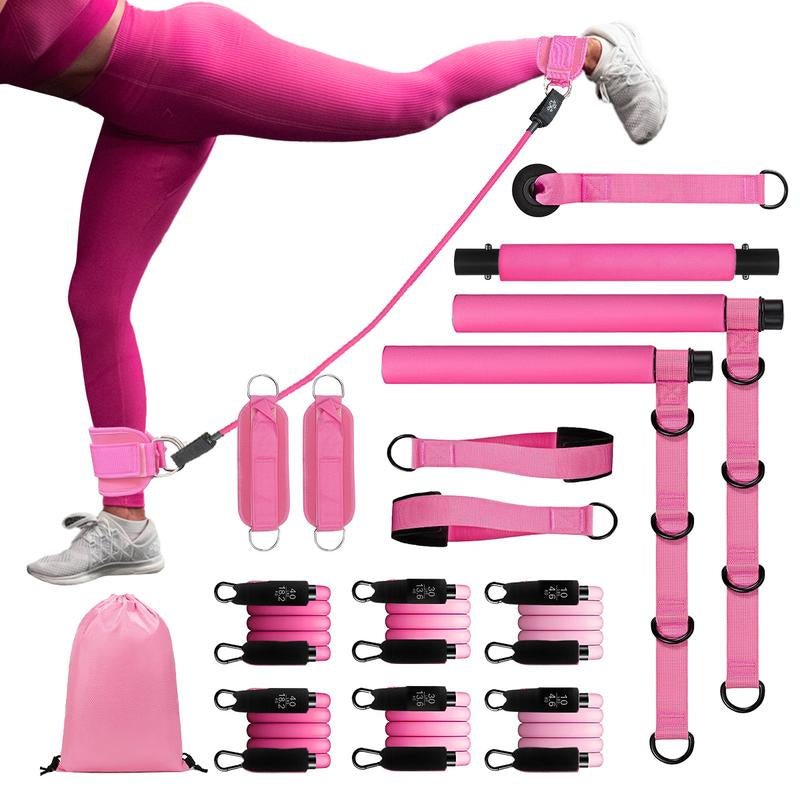 Ultimate Pilates Bar Resistance Bands Kit - FitSpectra