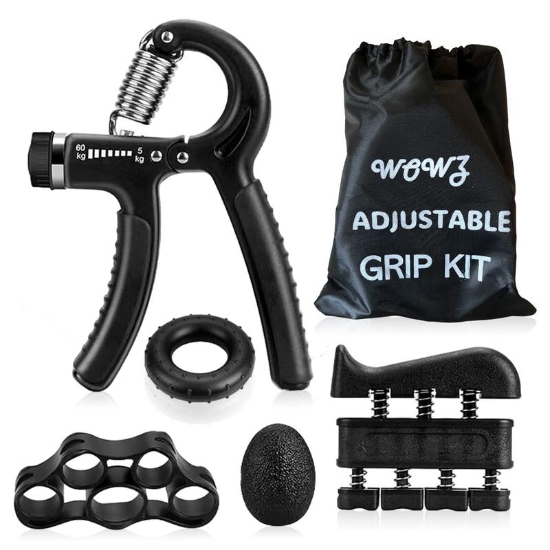 5 - Piece Hand Grip Kit for Forearm Exercises - FitSpectra