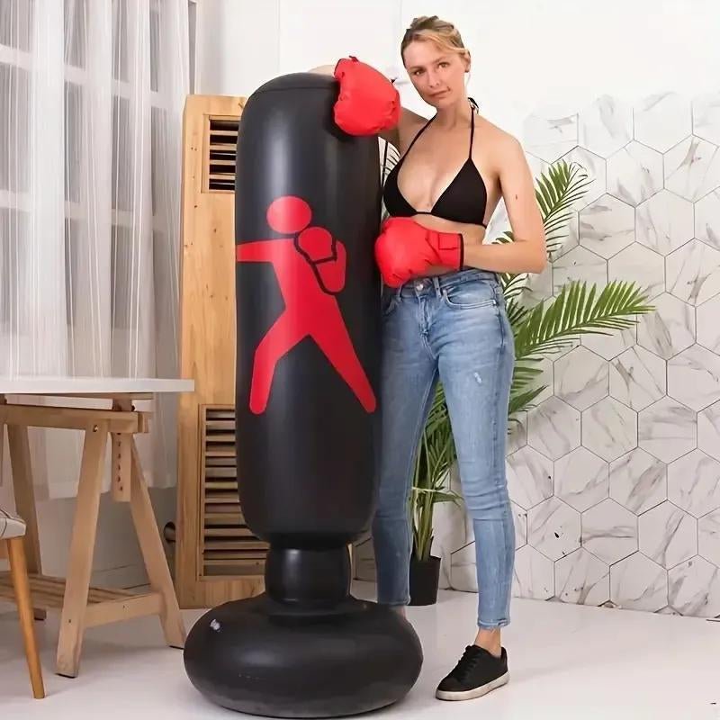Durable Home Boxing Bag with Non - Slip Base - FitSpectra