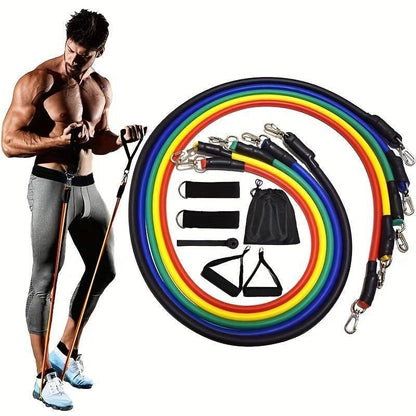 Multifunctional Resistance Band Set with Pouch - FitSpectra