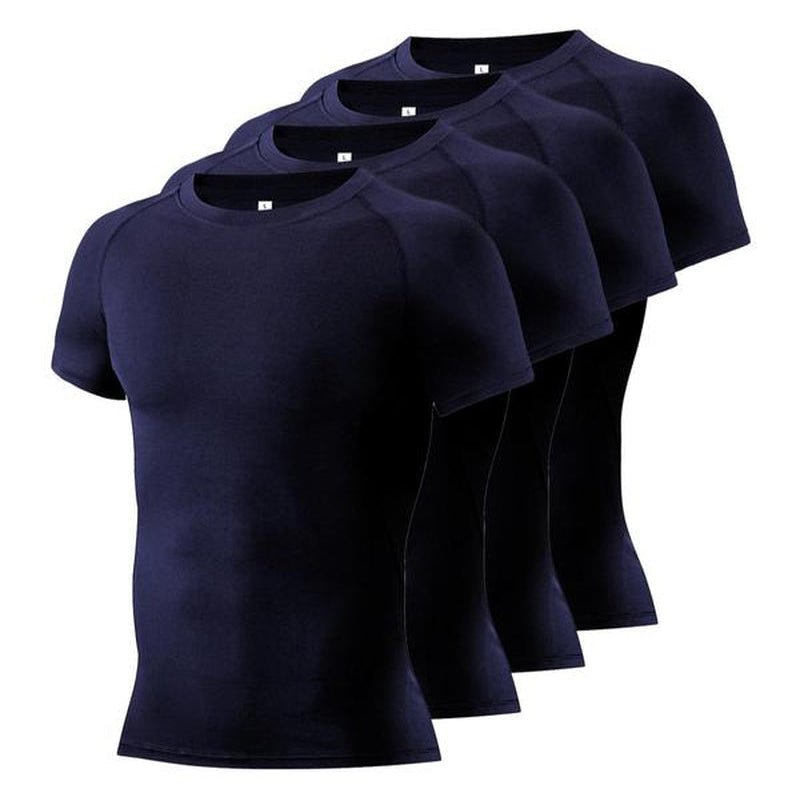 Round Neck Raglan Compression Shirt - FitSpectra