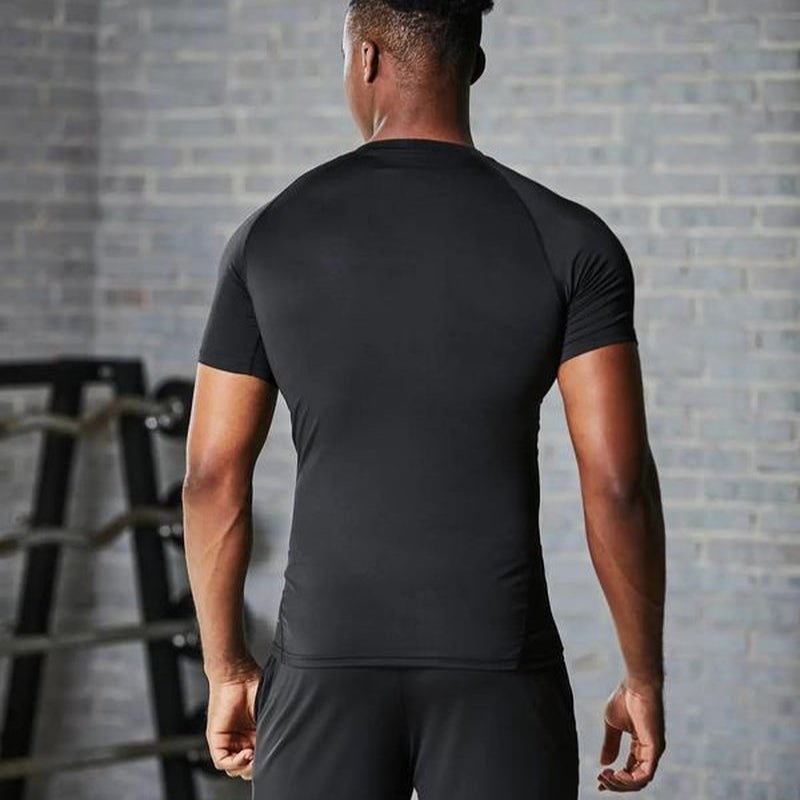Round Neck Raglan Compression Shirt - FitSpectra