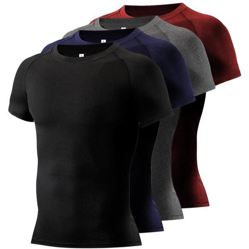 Round Neck Raglan Compression Shirt - FitSpectra