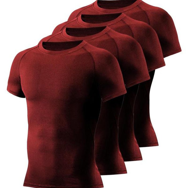 Round Neck Raglan Compression Shirt - FitSpectra