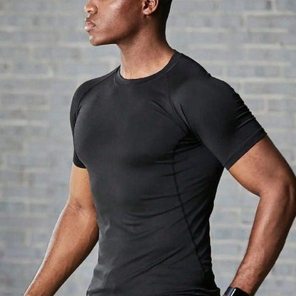 Round Neck Raglan Compression Shirt - FitSpectra