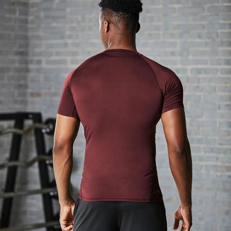 Round Neck Raglan Compression Shirt - FitSpectra