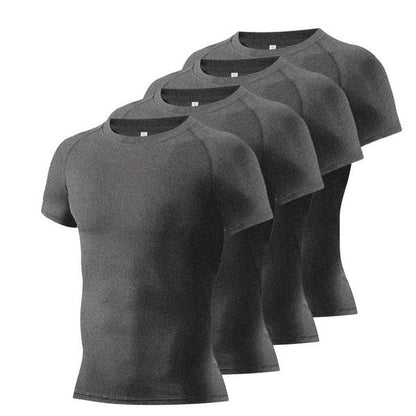 Round Neck Raglan Compression Shirt - FitSpectra