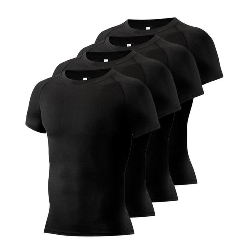 Round Neck Raglan Compression Shirt - FitSpectra