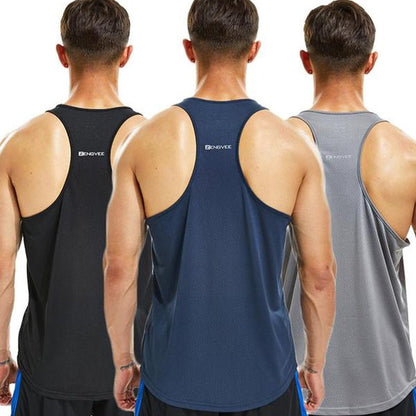 Round Neck Sports Racerback Tank Top - FitSpectra