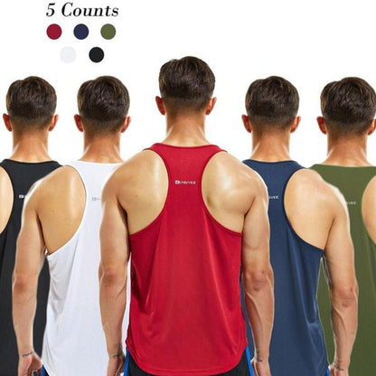 Round Neck Sports Racerback Tank Top - FitSpectra