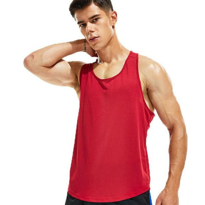 Round Neck Sports Racerback Tank Top - FitSpectra
