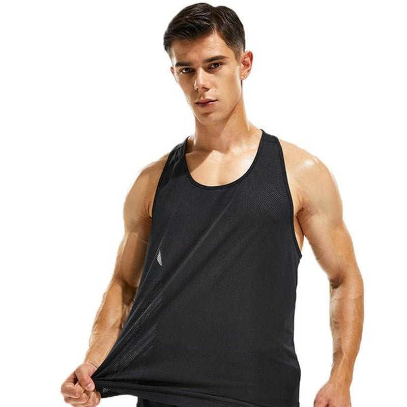 Round Neck Sports Racerback Tank Top - FitSpectra