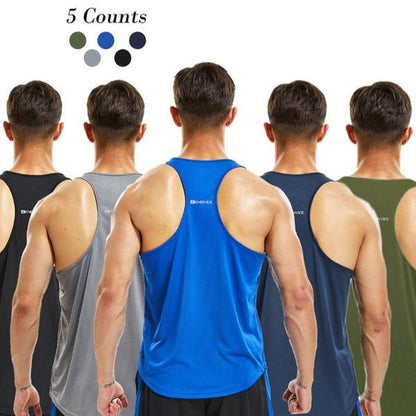 Round Neck Sports Racerback Tank Top - FitSpectra