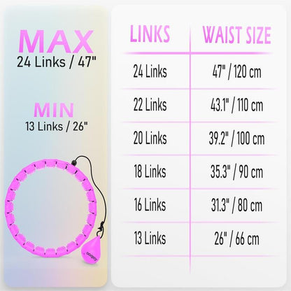 Smart Hula Hoop Set with Weighted Design - FitSpectra