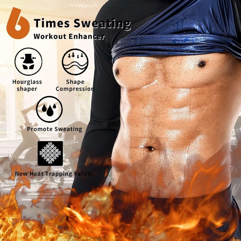 Tracksuits Elastic Waist Sauna Suit Set - FitSpectra