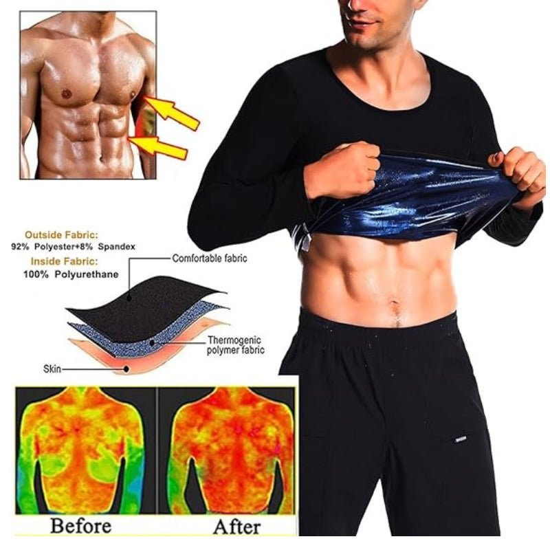 Tracksuits Elastic Waist Sauna Suit Set - FitSpectra